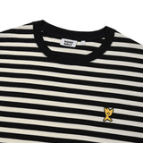 BASIC STRIPED SHORT-SLEEVED T-SHIRT