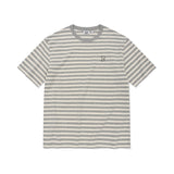 BASIC STRIPED SHORT-SLEEVED T-SHIRT