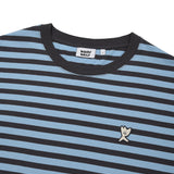 BASIC STRIPED SHORT-SLEEVED T-SHIRT