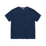 DENIM-LIKE SHORT-SLEEVED T-SHIRT