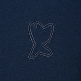 DENIM-LIKE SHORT-SLEEVED T-SHIRT