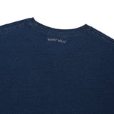 DENIM-LIKE SHORT-SLEEVED T-SHIRT