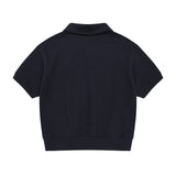 WOMEN'S LILY COLLAR HALF ZIP-UP SHORT SLEEVE