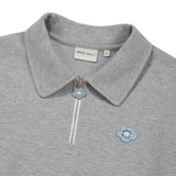 WOMEN'S LILY COLLAR HALF ZIP-UP SHORT SLEEVE