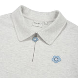 WOMEN'S LILY COLLAR HALF ZIP-UP SHORT SLEEVE