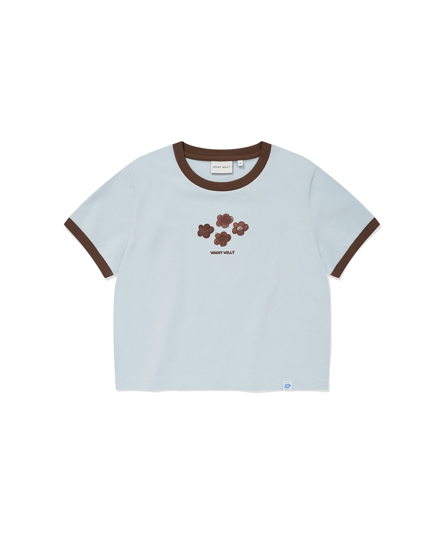 WOMEN'S RINGER GRAPHIC CROP SHORT SLEEVE T-SHIRT – Wacky WiLLy