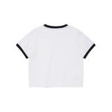 [GISELLE着用] WOMEN'S RINGER GRAPHIC CROP SHORT SLEEVE T-SHIRT