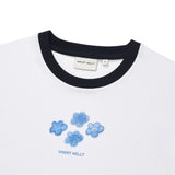 [GISELLE着用] WOMEN'S RINGER GRAPHIC CROP SHORT SLEEVE T-SHIRT