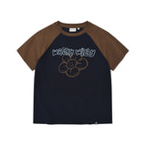 WOMEN'S PRINTED RAGLAN SHORT SLEEVE T-SHIRT