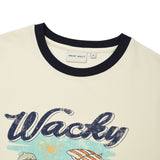 WOMEN'S SUMMER GRAPHIC RINGER SEMI-OVER SHORT SLEEVE T-SHIRT