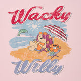 WOMEN'S SUMMER GRAPHIC RINGER SEMI-OVER SHORT SLEEVE T-SHIRT