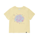 WOMEN'S BLUR LILY SEMI-CROP SHORT SLEEVE T-SHIRT