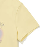 WOMEN'S BLUR LILY SEMI-CROP SHORT SLEEVE T-SHIRT