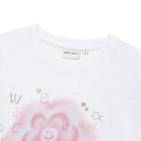 WOMEN'S BLUR LILY SEMI-CROP SHORT SLEEVE T-SHIRT