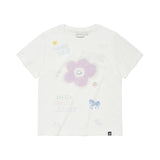 WOMEN'S FULL-LENGTH GRAPHIC SHORT-SLEEVED T-SHIRT