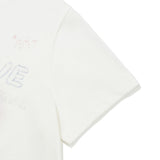 WOMEN'S FULL-LENGTH GRAPHIC SHORT-SLEEVED T-SHIRT