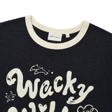 WOMEN'S TYPOGRAPHIC SLUB SHORT SLEEVE T-SHIRT