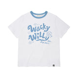 WOMEN'S TYPOGRAPHIC SLUB SHORT SLEEVE T-SHIRT