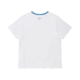 WOMEN'S TYPOGRAPHIC SLUB SHORT SLEEVE T-SHIRT