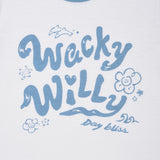 WOMEN'S TYPOGRAPHIC SLUB SHORT SLEEVE T-SHIRT