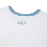 WOMEN'S TYPOGRAPHIC SLUB SHORT SLEEVE T-SHIRT