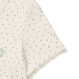 [GISELLE着用] WOMEN'S HENLEY NECK EYELET SHORT SLEEVE T-SHIRT