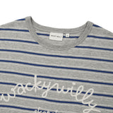 WOMEN'S STRIPED PRINT SHORT SLEEVE T-SHIRT