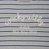 WOMEN'S STRIPED PRINT SHORT SLEEVE T-SHIRT