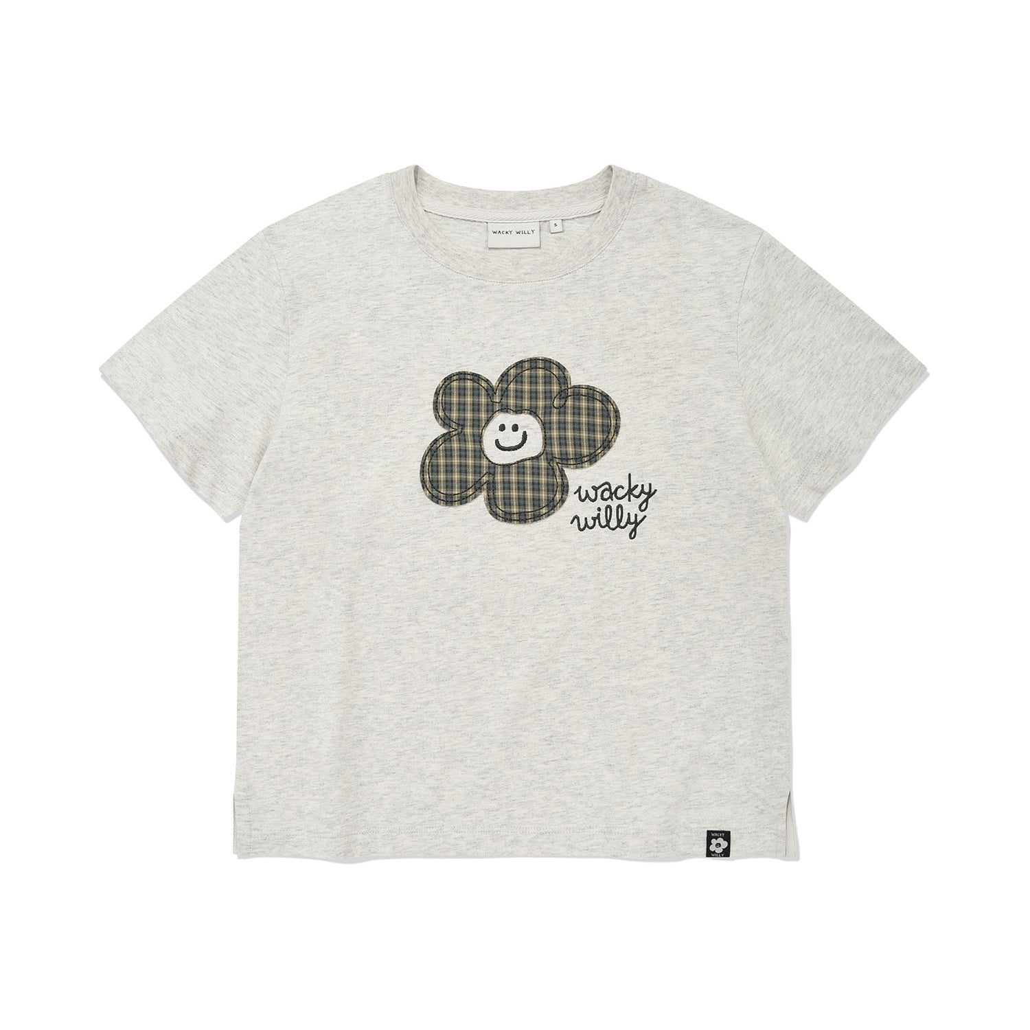 [予約販売/6月上旬入庫予定] WOMEN'S CHECK LILY SEMI-CROP SHORT-SLEEVE T-SHIRT