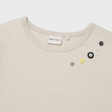 [予約販売/7月上旬入庫予定] WOMEN'S LAYERED BUTTON SHORT SLEEVE T-SHIRT BEIGE
