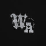 [予約販売/7月上旬入庫予定] WOMEN'S GRAPHIC BUTTON OFF-SHOULDER SHORT SLEEVE T-SHIRT BLACK