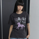 [予約販売/7月上旬入庫予定] WOMEN'S BIG GRAPHIC HOTFIX SHORT SLEEVE T-SHIRT CHARCOAL