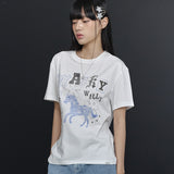 [予約販売/7月上旬入庫予定] WOMEN'S BIG GRAPHIC HOTFIX SHORT SLEEVE T-SHIRT WHITE