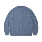 【予約｜10月上旬発送】ROUND NECK CARDIGAN - BLUE