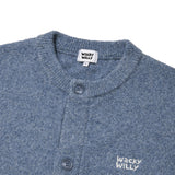 【予約｜10月上旬発送】ROUND NECK CARDIGAN - BLUE
