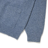 【予約｜10月上旬発送】ROUND NECK CARDIGAN - BLUE