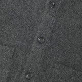 【予約｜10月上旬発送】ROUND NECK CARDIGAN - CHARCOAL