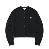 [予約販売/9月中旬入庫予定] WOMEN'S BASIC ROUND NECK CARDIGAN - BLACK