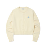[予約販売/9月中旬入庫予定] WOMEN'S BASIC ROUND NECK CARDIGAN - CREAM