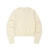 [予約販売/9月中旬入庫予定] WOMEN'S BASIC ROUND NECK CARDIGAN - CREAM