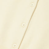 [予約販売/9月中旬入庫予定] WOMEN'S BASIC ROUND NECK CARDIGAN - CREAM