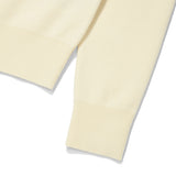 [予約販売/9月中旬入庫予定] WOMEN'S BASIC ROUND NECK CARDIGAN - CREAM