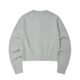 [予約販売/9月中旬入庫予定] WOMEN'S BASIC ROUND NECK CARDIGAN - GRAY
