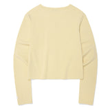 【予約｜10月上旬発送】WOMEN'S ESSENTIAL CARDIGAN - LIGHT YELLOW