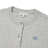 [予約販売/9月中旬入庫予定] WOMEN'S CABLE CARDIGAN - GRAY