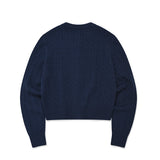 [予約販売/9月中旬入庫予定] WOMEN'S CABLE CARDIGAN - NAVY