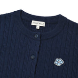 [予約販売/9月中旬入庫予定] WOMEN'S CABLE CARDIGAN - NAVY