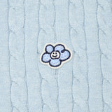 [予約販売/9月中旬入庫予定] WOMEN'S CABLE CARDIGAN - SKY BLUE