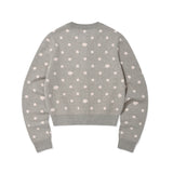 [予約販売/9月中旬入庫予定] [WONI着用] WOMEN'S DOT CARDIGAN - GRAY