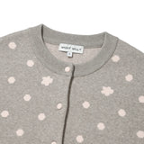 [予約販売/9月中旬入庫予定] [WONI着用] WOMEN'S DOT CARDIGAN - GRAY